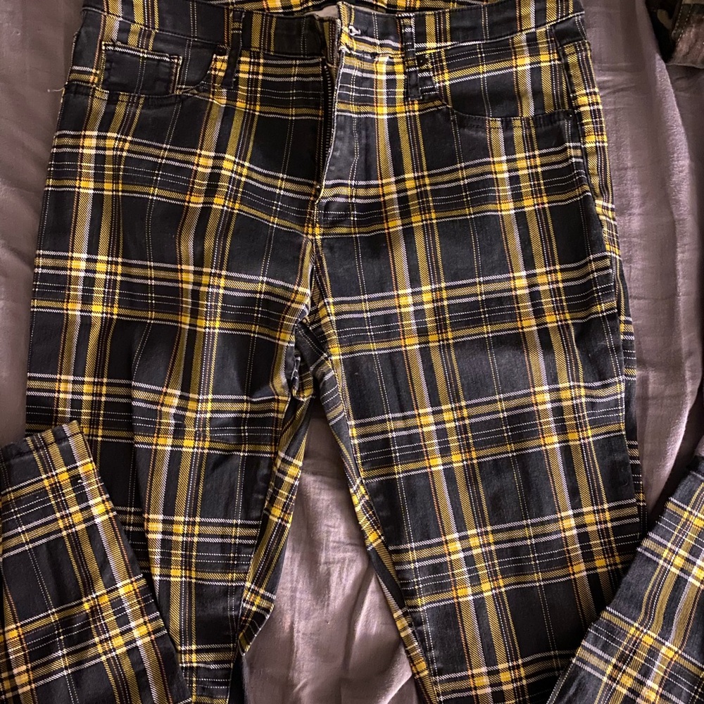 Plaid Jeans